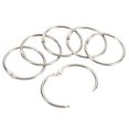 thumbnail image 1 of Unique Bargains 1.8' OD 1.5' ID Loose Leaf Rings Binder Ring Steel for Book DIY Scrapbook Notebook, Silver 48 Pack, 1 of 5