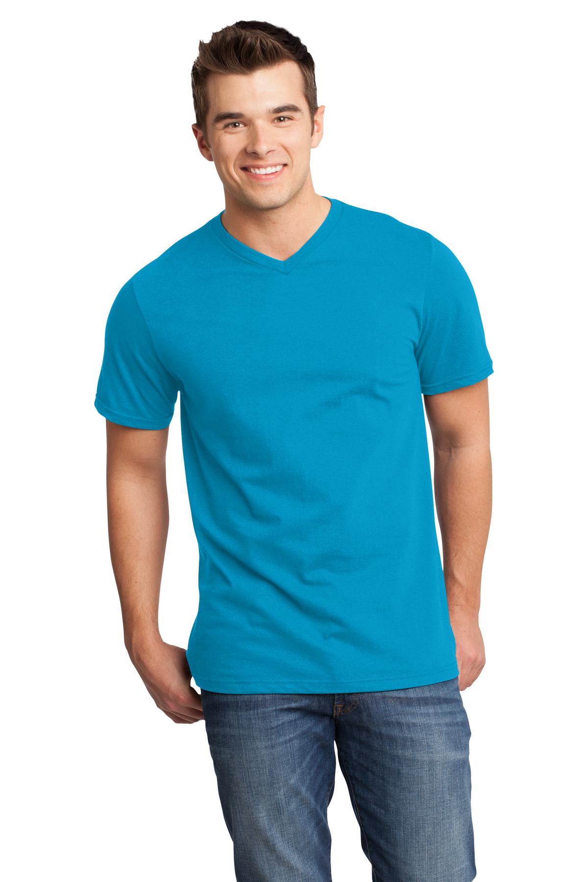 District ® Very Important Tee ® V-Neck. Dt6500 2Xl Light Turquoise