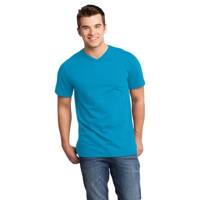 District ® Very Important Tee ® V-Neck. Dt6500 2Xl Light Turquoise
