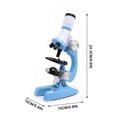 thumbnail image 3 of Blue High Definition 1200 Times Microscope Toy For Children Science Experiment Educational Kit With Led, 3 of 8