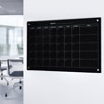 thumbnail image 2 of Audio-Visual Direct Ensemble de Tableau Blanc Calendrier en Verre - 90 x 120 cm - (Magnétique, Noir), 2 of 6