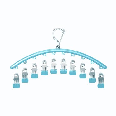 Organisateur de Leggings pour Garde-Robe, Cintre en Métal pour Pantalons de Yoga, 10 Pinces pour 10 Leggings, Organisateur Suspendu Gain de Place pour Garde-Robe avec Revêtement en Caoutchouc, Organisateurs et Rangement pour Garde-Robe (Vert) 16,33 X 9,84 Pouces