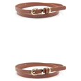 thumbnail image 1 of serony Comfortable Women Belt Elegant Fashion Good Gift Choice Various Color And Size Wide Applications Luxury Designer Brown 2Set, 1 of 6