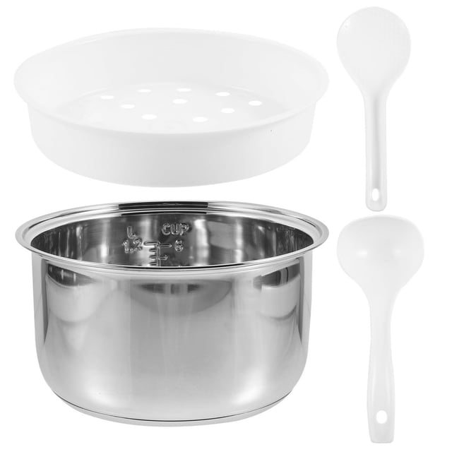 EIGTHTAIL Casserole Intérieure Antiadhésive de 3 L pour Cuiseur à Riz, Remplacement pour Cuiseur à Pression Électrique