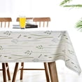thumbnail image 3 of Fall Sunflower Vinyl Tablecloth Rectangle Plastic PVC Oilcloth Tablecloths Wipeable Table Cloth Cover for Foot Folding Tables Kitchen Dining Room Table Crafting x, 3 of 7