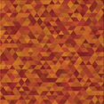 thumbnail image 1 of Ahgly Company Tapis d'Intérieur Lavable à la Machine, Carré, Transitionnel, Orange Rouge Orange, Tapis de Zone, 7 Pieds Carré, 1 of 7
