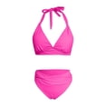 thumbnail image 4 of Women Two Piece Bathing Suits Push Up Bikini Set Swimsuit Vintage Swimwear, 4 of 5