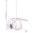 thumbnail image 4 of vidaXL Bike Trailer Black and Red 30 kg Iron, 4 of 5