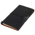 thumbnail image 2 of Carnet de Voyage en Cuir PU Classique Journal Personnalisé Bloc-Notes Rechargeable (Noir), 2 of 7