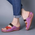 thumbnail image 2 of Pompotops Sandales Décontractées d'Été pour Femmes Dames Couture Souples Plage Extérieur Vacances Chaussures, 2 of 9