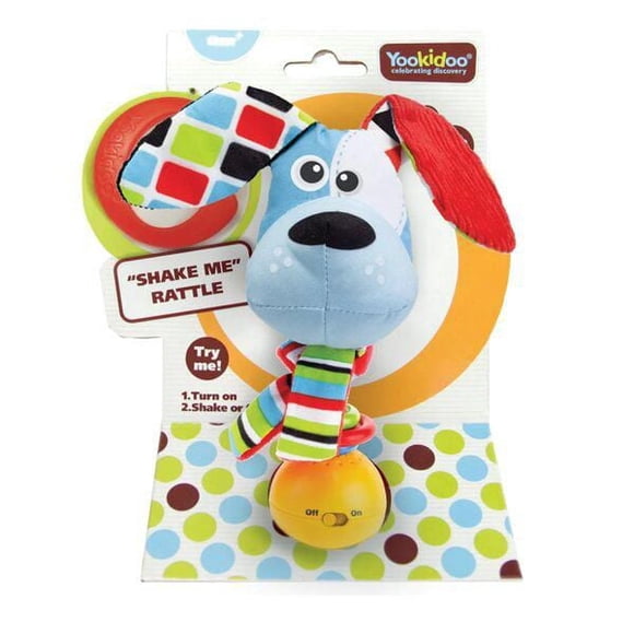 Yookidoo Hochet 'Shake Me' Chien. Hochet électronique (piles incluses)