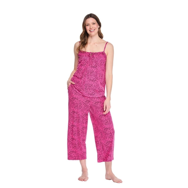 Pyjama 2 pièces avec capri George pour femmes