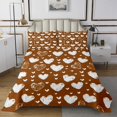 thumbnail image 1 of Erosebridal Brown Heart Coverlet Set Twin, Cartoon Heart Bedding Set, Teens 2-Piece, 1 of 5