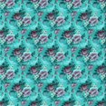 thumbnail image 1 of Ahgly Company Tapis d'Intérieur Lavable en Machine Carré Turquoise Bleu Vif, 6 Pieds Carré, 1 of 7