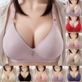 thumbnail image 4 of Bras For Women Sexy Up Wireless Solid Color Underwear Adjustable Breathable Comfort Support Anti Drop Bra, 4 of 6