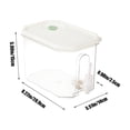 thumbnail image 3 of Distributeur de Boissons Réfrigéré avec Robinet - Récipient de Stockage de Boissons Étanche, Carafe Transparente pour Jus et, Blanc, JKODE, 3 of 8