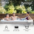 thumbnail image 2 of Intex PureSpa Greywood Deluxe Spa Set, 170 Bubble Jet Hot Tub with Cover, 85x28", 2 of 12