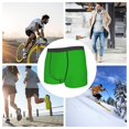 thumbnail image 4 of Lukts Green Pattern Men's Underwear Covered Waistband Boxer Briefs-Large, 4 of 5