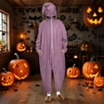thumbnail image 2 of Hauts à Manches Longues pour Femmes, Combinaison à Capuche Unie pour la Maison, Mode Décontractée S-Xxxxxl, 2 of 9
