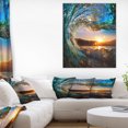 thumbnail image 1 of Design Art - Colored Ocean Waves Falling Down, 1 of 3