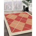 thumbnail image 3 of Ahgly Company Machine Washable Indoor Round Transitional Yellow Area Rugs, 4' Round, 3 of 7