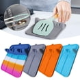 thumbnail image 4 of WHEANG Kitchen Spoon Holder Suction Cup Spoon Rest Silicone Utensil Rest With Drip Pad Non Slip Dangle Spoon Rest Household Kitchen Accessory Kitchen Utensils Rest For Cou, 4 of 9
