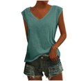 thumbnail image 1 of Birdeem Womens Solid Color Cap Sleeve Blouses T-Shirt Casual Loose Fit Basic Shirts Tank Tops, 1 of 8
