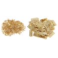 thumbnail image 2 of Siruishop 2x50x Mini Retro Jewelry Box Gate Door Hardware Folding Butt Hinges with Screw, 2 of 8