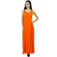 thumbnail image 1 of Bimba Women's Solid Spaghetti Strap Maxi Dress for Summer Beach Wear Sundress, 1 of 9