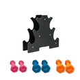 thumbnail image 1 of HAJEX Neoprene Dumbbells Set with Rack - Pairs of 3, 5, 8 LB, 1 of 4