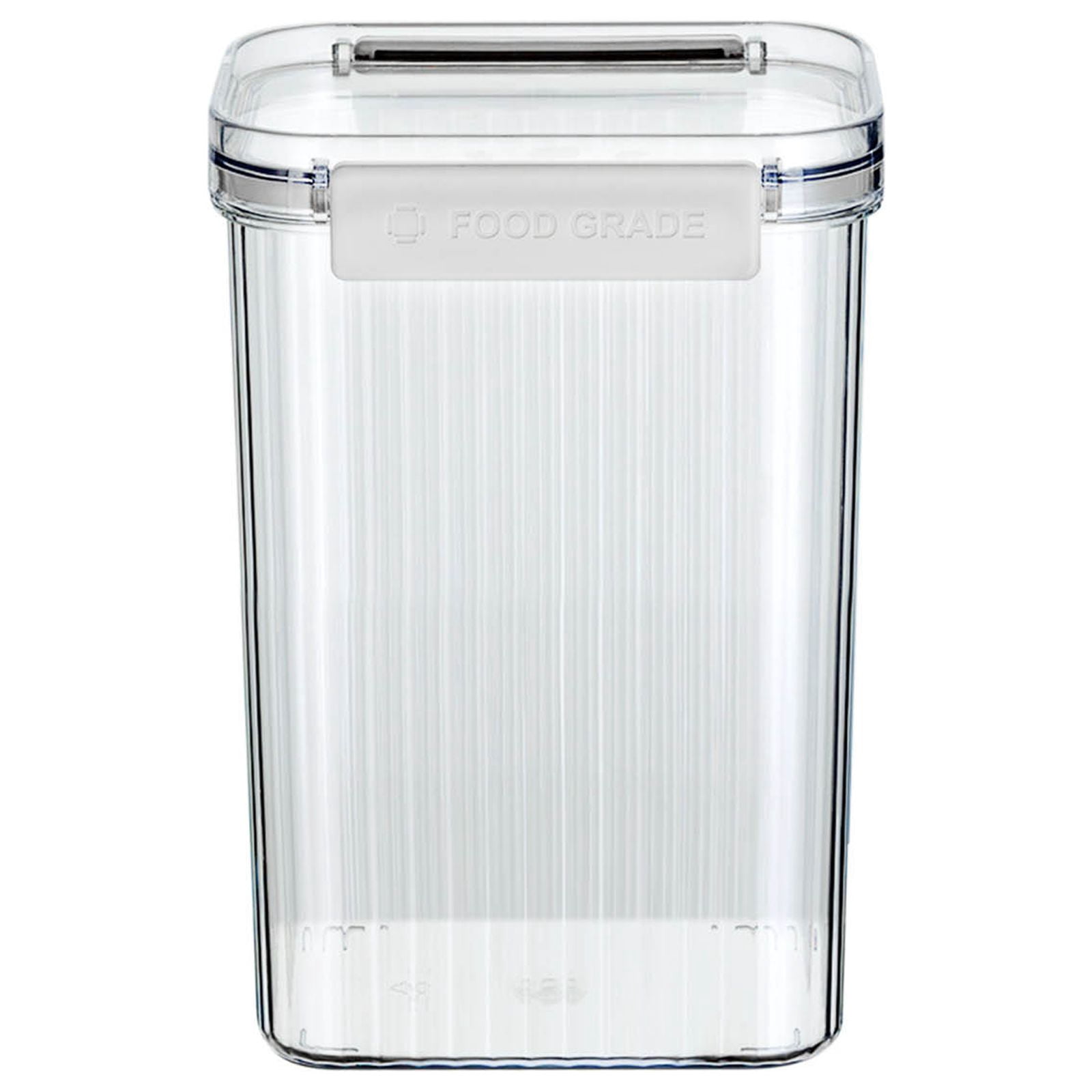 Bigersell Stackable Food Storage Containers with Lids Airtight Clear Plastic Food Containers Kitchen Pantry Storage & Organization Cereal Containers Easy Open Canister C One Size