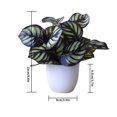 thumbnail image 2 of Artificial Potted Plant Leaf Simulation Leaves Home Office Desktop Greenery Decoration, 2 of 4