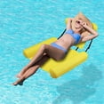 thumbnail image 2 of Inflatable Floating Row Backrest Inflatable Floating Bed Durable Portable Water Recreation Lounge Chair, 2 of 8
