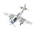 thumbnail image 5 of pitrice Modèle d'Assemblage à l'Échelle 1:48 WWII P-51 Modèle d'Aéronef Avion à l'Échelle 1:48 Kit de Modèle d'Assemblage Kit de Modèle d'Assemblage pour Adulte Argent, 5 of 5