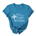 thumbnail image 5 of EGNMCR Chemises de Pâques pour Femmes Manches Courtes Imprimé de Pâques Décontracté Col Rond T-Shirts pour Femmes, 5 of 5