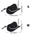 thumbnail image 2 of Small Stylish Denim Cat Hat with Star Print Comfortable Polyester Accessory for Indoor and Outdoor Use Pet Hat, 2 of 5
