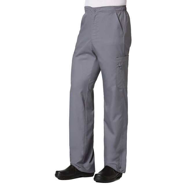eon men's coolmax half-elastic drawstring waist cargo scrub pant