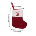 thumbnail image 3 of Vaidha Christmas Decorations Red Knitted Alphabet Embroidered Christmas Socks Colorful 26 Letter Gift Socks, 3 of 4
