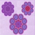 thumbnail image 1 of Ahgly Company Tapis d'Intérieur Lavable en Machine Carré Transitionnel Fleur Rose, 5 Pieds Carré, 1 of 7