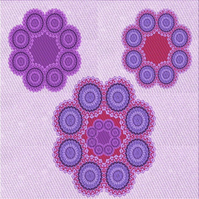 Ahgly Company Tapis d'Intérieur Lavable en Machine Carré Transitionnel Fleur Rose, 5 Pieds Carré