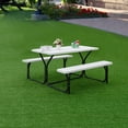 thumbnail image 1 of Costway Picnic Table Bench Set Outdoor Backyard Patio Garden Party Dining White, 1 of 9