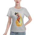 thumbnail image 1 of T-Shirt Basique à Manches Courtes pour Femmes Dragon Ball Wukong, 1 of 6