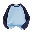 thumbnail image 1 of T-shirts à Manches Longues pour Enfants Filles Garçons Raglan Tee Baseball, 1 of 3