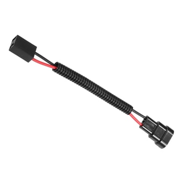 Unique Bargains Universal Vehicle Headlights Light Bulb Modification Wiring H7 to 9006 Black