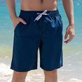 thumbnail image 5 of RKSTN Mens Shorts Athletic 2024 Pockets Beach Running Gym Workout Pants Quick Dry Solid Color Drawsting Sports Training Shorts, 5 of 5