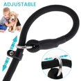 thumbnail image 2 of DEBGFS Dog Slip Rope Leash Dog Training Leashes Adjustable Pet Leash Climbing Nylon Rope Dog Leash 4.6ft/140cm Long for Medium/Large Dog Walking (Black), 2 of 8