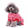 thumbnail image 3 of Wuffmeow Pyjama de Noël pour Chien, Combinaison à Rayures Mode, Costume d'Hiver Chaud, 3 of 8