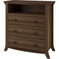 thumbnail image 3 of Oakridge 3 tiroirs Commode médias, Brown Oak, 3 of 8