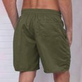 thumbnail image 4 of Yuyuzo Mens Shorts High Waisted Drawstring Quick Dry Summer Beach Swim Knee Length Shorts with Pockets, 4 of 4