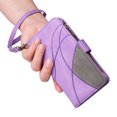 thumbnail image 2 of Compatible avec Samsung Galaxy A21S Étui Portefeuille avec Fentes pour Cartes en Cuir PU Fermeture Éclair Folio Rabattable, 2 of 5
